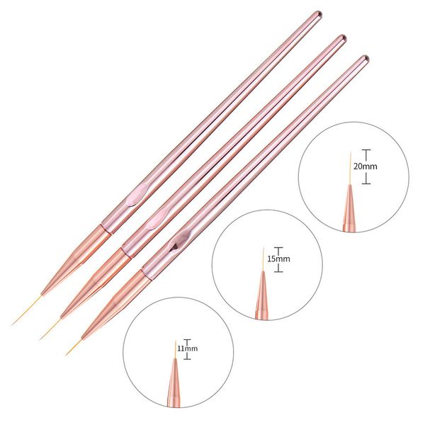 nail brushes 3pcs art acrylic liner painting brush rose gold handle lines stripes grid pattern drawing pen 3d diy tips manicure tools, Yellow
nail brushes 3pcs art acrylic liner painting brush rose gold handle lines stripes grid pattern drawing pen 3d diy tips manicure tools, Yellow