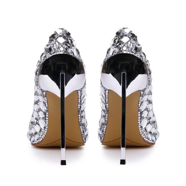 genuine leather luxury designer rhinestone wedding shoes pointed 12cm high-heeled silver bridal dress shoes with box, Black
genuine leather luxury designer rhinestone wedding shoes pointed 12cm high-heeled silver bridal dress shoes with box, Black