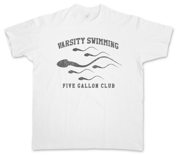2019 varsity swimmings t-shirt five gallon sperm sperme esperma club