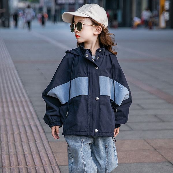 autumn new kids girls clothing hooded jacket children's fashion denim stitching windbreaker cool girl matching, Blue;gray
autumn new kids girls clothing hooded jacket children's fashion denim stitching windbreaker cool girl matching, Blue;gray