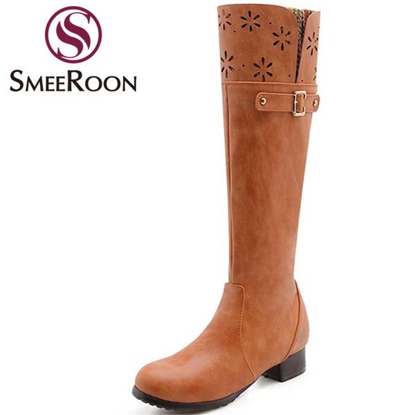 boots smeeroon big size 34-47 fashion buckle knee high comfortable slip on round toe warm winter women's shoes, Black
boots smeeroon big size 34-47 fashion buckle knee high comfortable slip on round toe warm winter women's shoes, Black