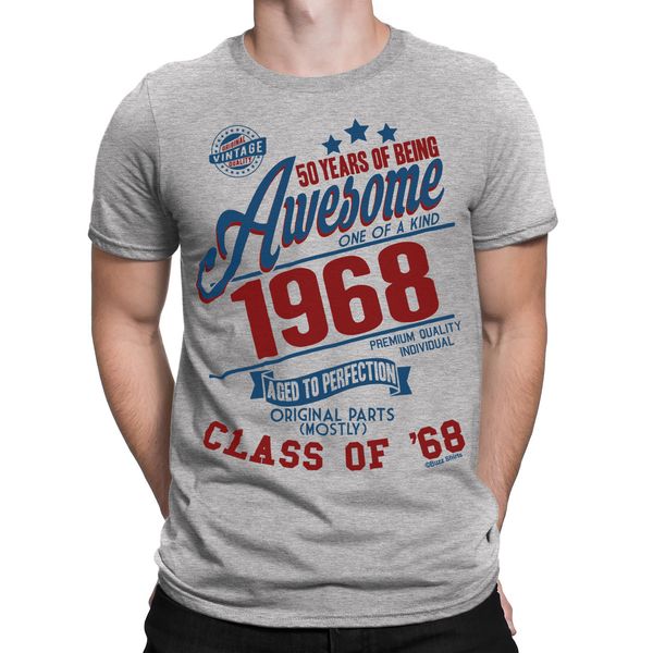 2019 fashion summer style 50 years of being awesome mens 50th t-shirt class of 1968 birthday gift retro t-shirt
2019 fashion summer style 50 years of being awesome mens 50th t-shirt class of 1968 birthday gift retro t-shirt