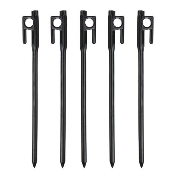 5pcs Outdoor Camping Tent Stakes Awning Tarp Ground Nails Pegs Pins Made Of Durable Casting Iron