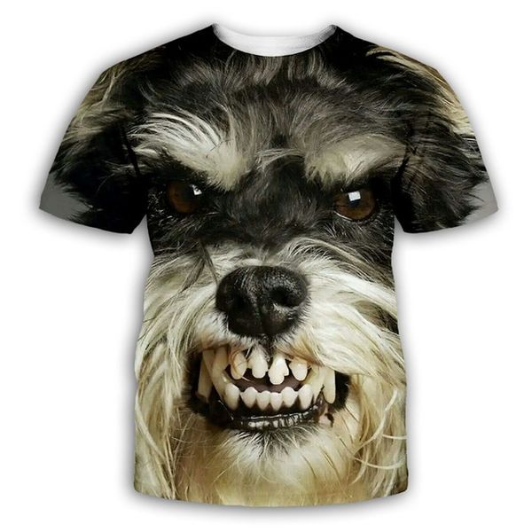 3d animal print dog face summer men anime 3d print shirts graphic anime graphic men clothing