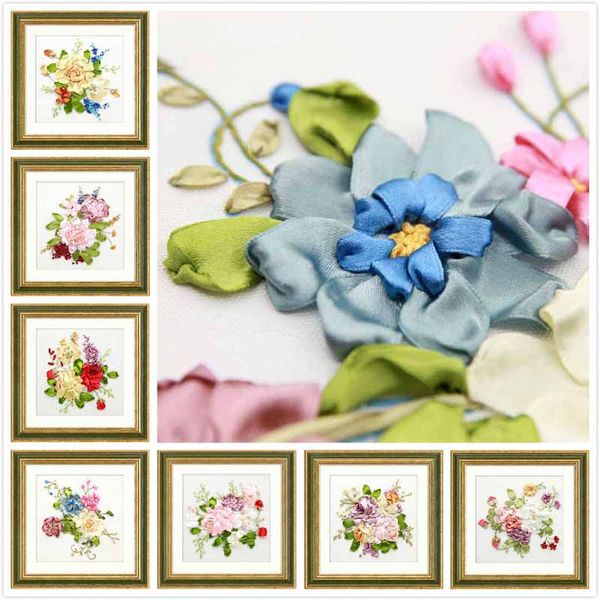 paintings diy flower ribbon embroidery kit cross stitch painting needlework set handcraft handmade sewing art wall home decor 7 styles
paintings diy flower ribbon embroidery kit cross stitch painting needlework set handcraft handmade sewing art wall home decor 7 styles