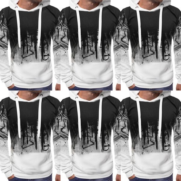 2020 sweater autumn and winter men's coat fashion brand printed splash ink hooded sweater now xcfk8, Black
2020 sweater autumn and winter men's coat fashion brand printed splash ink hooded sweater now xcfk8, Black