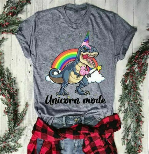 dinosaur mode men t-shirt grey cotton s-3xl custom special print tee shirt