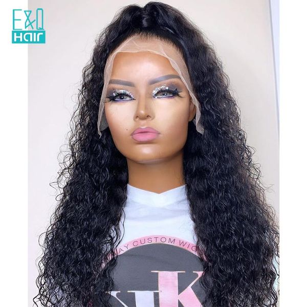 deep curly lace front human hair wigs for women pre plucked brazilian remy middle part lace wig with baby hair 150 density, Black;brown
deep curly lace front human hair wigs for women pre plucked brazilian remy middle part lace wig with baby hair 150 density, Black;brown