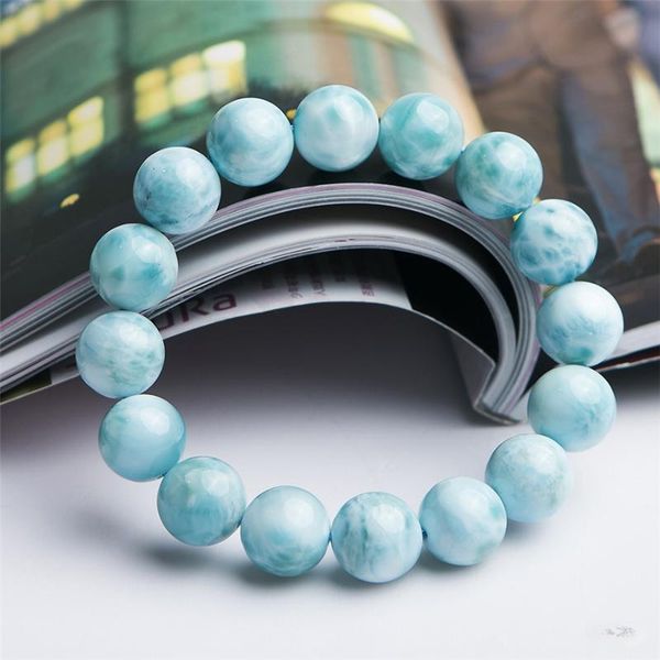 13мм подлинная природных синий larimar gems натяжные браслеты для женщин мужчины healing кристалл круглый браслет из бисера drop доставка, Black
13мм подлинная природных синий larimar gems натяжные браслеты для женщин мужчины healing кристалл круглый браслет из бисера drop доставка, Black