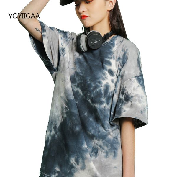 women's t-shirt oversized women tie dye print t shirt summer lady fashion streetwear female tshirts o-neck casual girls student, White
women's t-shirt oversized women tie dye print t shirt summer lady fashion streetwear female tshirts o-neck casual girls student, White