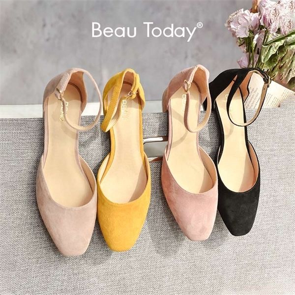 beautoday sandals women kid suede leather square toe cover heel buckle straps ladies summer med heel shoes handmade a31040 0922, Black
beautoday sandals women kid suede leather square toe cover heel buckle straps ladies summer med heel shoes handmade a31040 0922, Black