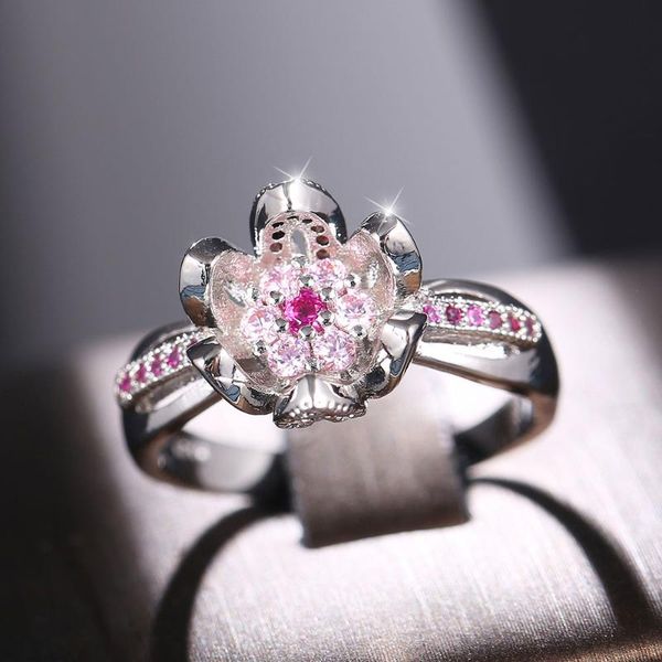 wedding rings pink flower women 3d plum engagement ring girl party jewelry gift flowering bud for, Slivery;golden
wedding rings pink flower women 3d plum engagement ring girl party jewelry gift flowering bud for, Slivery;golden