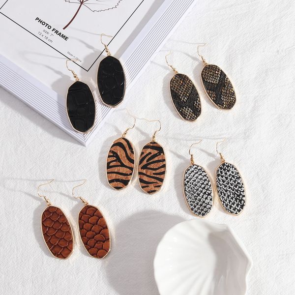 designer hexagon oval pu leather charms earrings snake grainy leopard print charm earring jewelry, Golden
designer hexagon oval pu leather charms earrings snake grainy leopard print charm earring jewelry, Golden