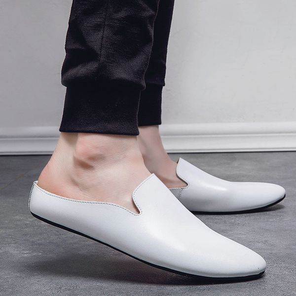 outdoor men leather comfortable half shoes for men slide slipper brand designer italian mens casual shoes ayakkabi w5, Black
outdoor men leather comfortable half shoes for men slide slipper brand designer italian mens casual shoes ayakkabi w5, Black