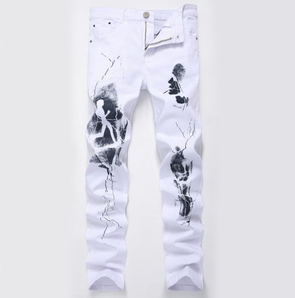 men's jeans fashion men unique lighting and running man printing cotton pants size 28-42, Blue
men's jeans fashion men unique lighting and running man printing cotton pants size 28-42, Blue