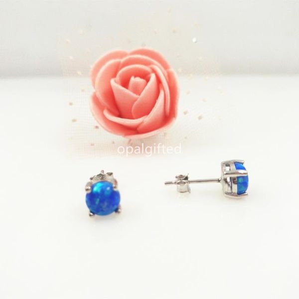 stud 1 pair/lot selling 6mm synthetic blue round cabochon opal earrings for girls gift fashion, Golden;silver
stud 1 pair/lot selling 6mm synthetic blue round cabochon opal earrings for girls gift fashion, Golden;silver