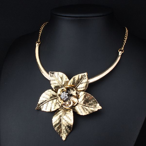 fashion vintage jewelry antique gold/silver big flower pendant necklace statement choker necklace & pendants for women xll173, Golden;silver
fashion vintage jewelry antique gold/silver big flower pendant necklace statement choker necklace & pendants for women xll173, Golden;silver