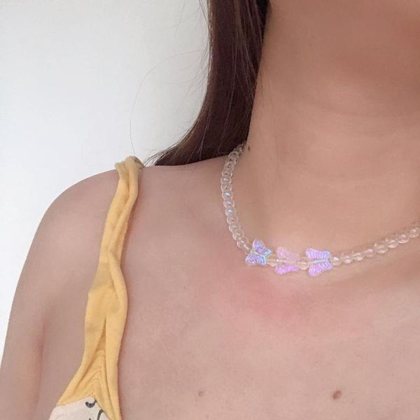 chokers vintage butterfly transparent acrylic beads pendant necklace for women girl harajuku animal punk cute choker jewelry, Golden;silver
chokers vintage butterfly transparent acrylic beads pendant necklace for women girl harajuku animal punk cute choker jewelry, Golden;silver