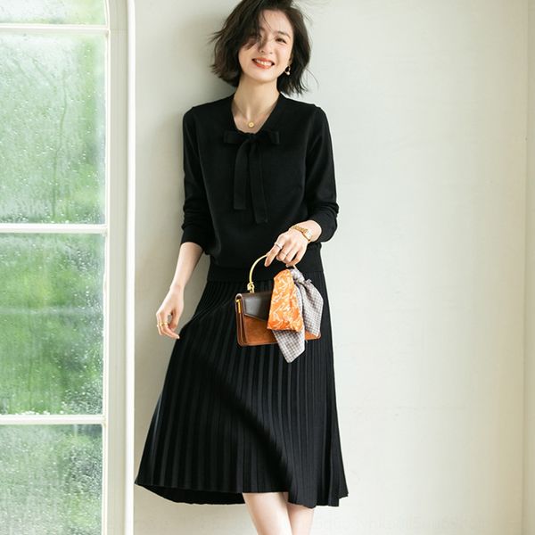 xiuye socialite style temperament knitted suit women's 2020 autumn and winter korean style ribbon pleated skirt pleated skirt two-pi, Gray
xiuye socialite style temperament knitted suit women's 2020 autumn and winter korean style ribbon pleated skirt pleated skirt two-pi, Gray