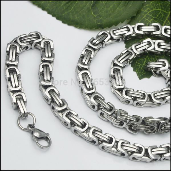 chains 8''-40'' stainless steel 8.5mm square byzantine box link necklace or bracelet men's jewelry, Silver
chains 8''-40'' stainless steel 8.5mm square byzantine box link necklace or bracelet men's jewelry, Silver