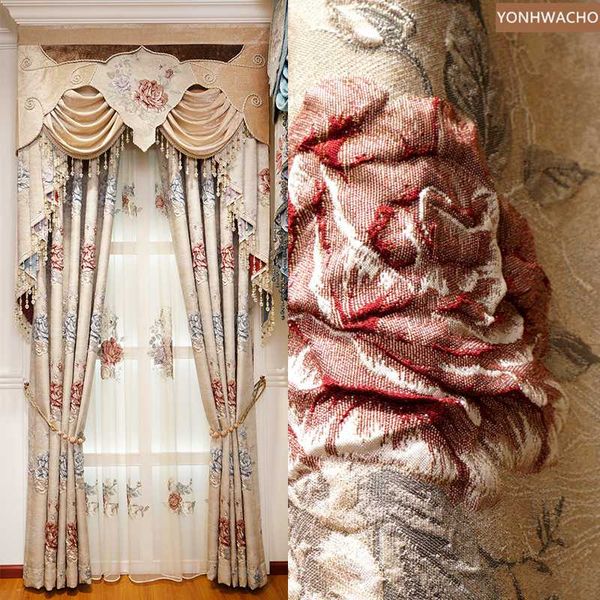 custom curtain european high-quality living room luxury high-precision beige cloth blackout curtain valance tulle panel c293
custom curtain european high-quality living room luxury high-precision beige cloth blackout curtain valance tulle panel c293