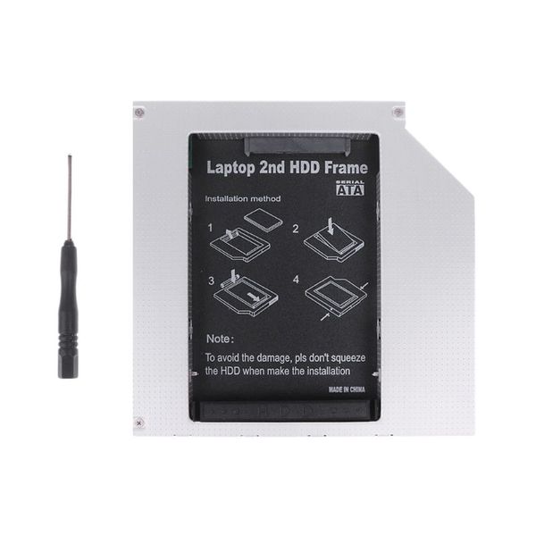 12.7mm второй hdd caddy ide для sata 2,5" ssd чехол для ноутбука dvd / cd-rom оптический bay
12.7mm второй hdd caddy ide для sata 2,5" ssd чехол для ноутбука dvd / cd-rom оптический bay