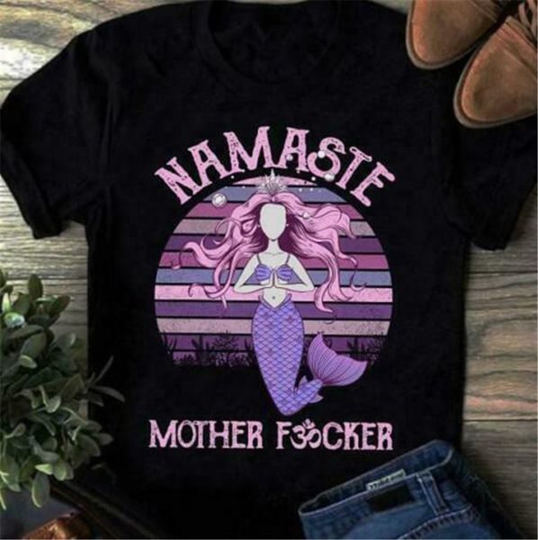 yoga mermaid namaste mother fvcker vintage ladies t-shirt cotton s-3xl casual tee shirt
yoga mermaid namaste mother fvcker vintage ladies t-shirt cotton s-3xl casual tee shirt