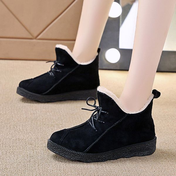 2020 winter shoes women snow boots lace up casual shoes faux suede snow bigh warm ladies platform botas mujer 8547g, Black
2020 winter shoes women snow boots lace up casual shoes faux suede snow bigh warm ladies platform botas mujer 8547g, Black