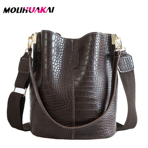 molihuakai роскошный pu кожаная сумка ведро сумка сумки крокодил crossbody для женщин плеча марка дизайнер женщины сумки sac
molihuakai роскошный pu кожаная сумка ведро сумка сумки крокодил crossbody для женщин плеча марка дизайнер женщины сумки sac