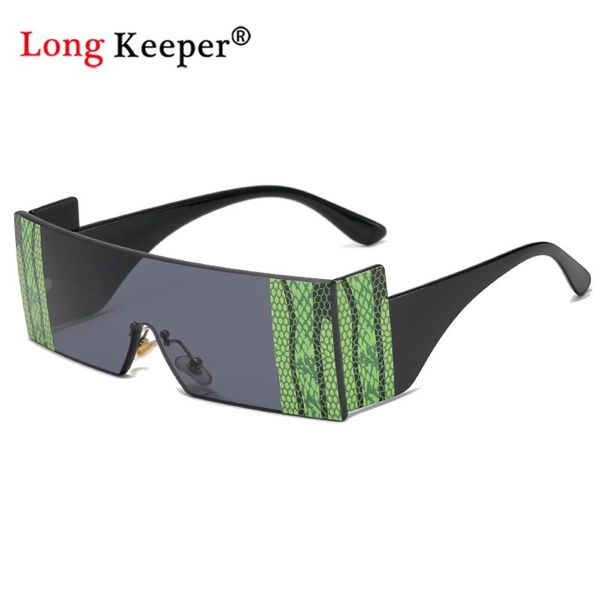 2020 fashion one piece snake stripe sunglasses for women square sun glasses men vintage black green shades uv400, White;black
2020 fashion one piece snake stripe sunglasses for women square sun glasses men vintage black green shades uv400, White;black