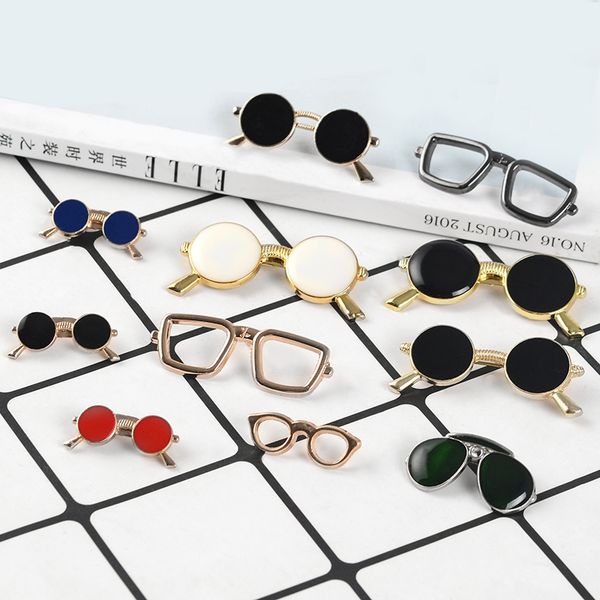 fashion retro tiny sunglasses metal enamel brooch 11 styles glasses pins for women men denim jackets lapel pin summer jewelry, Gray
fashion retro tiny sunglasses metal enamel brooch 11 styles glasses pins for women men denim jackets lapel pin summer jewelry, Gray