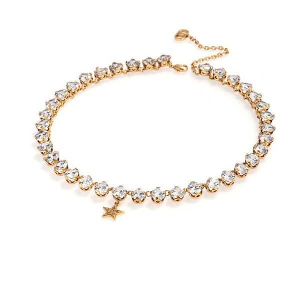 d star pendant full zircon chain necklace women s 2020 new dijia elegant noble choker necklace003, Black
d star pendant full zircon chain necklace women s 2020 new dijia elegant noble choker necklace003, Black