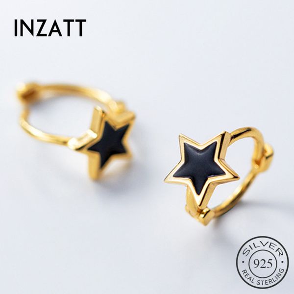 hoop & huggie inzareal 925 sterling silver black enamel star earrings for fashion women party fine jewelry 2021 accessories, Golden;silver
hoop & huggie inzareal 925 sterling silver black enamel star earrings for fashion women party fine jewelry 2021 accessories, Golden;silver