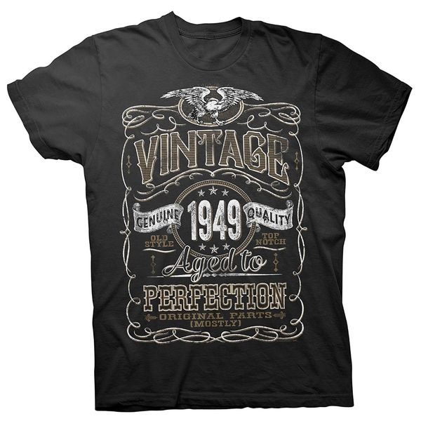 70th birthday gift shirt - vintage aged to perfection 1949 - distressed men designer clothes o-neck style hip-hop shirt
70th birthday gift shirt - vintage aged to perfection 1949 - distressed men designer clothes o-neck style hip-hop shirt
