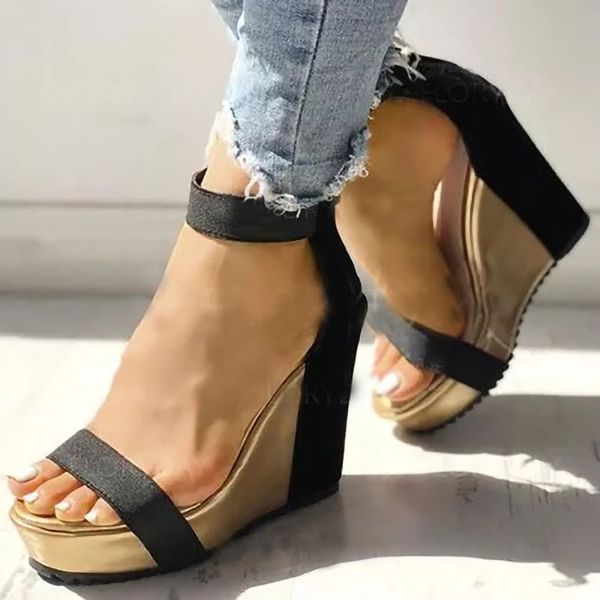 woman summer shoes ankel strap high wedges shoes open-toed fashion casual zip 2020 new platform sandals, Black
woman summer shoes ankel strap high wedges shoes open-toed fashion casual zip 2020 new platform sandals, Black