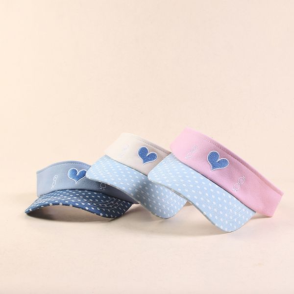 women summer empty roof dot sunhat visor hat with sunshade beach hat uv protection female cap sunhat heart embroidery, Blue;gray
women summer empty roof dot sunhat visor hat with sunshade beach hat uv protection female cap sunhat heart embroidery, Blue;gray