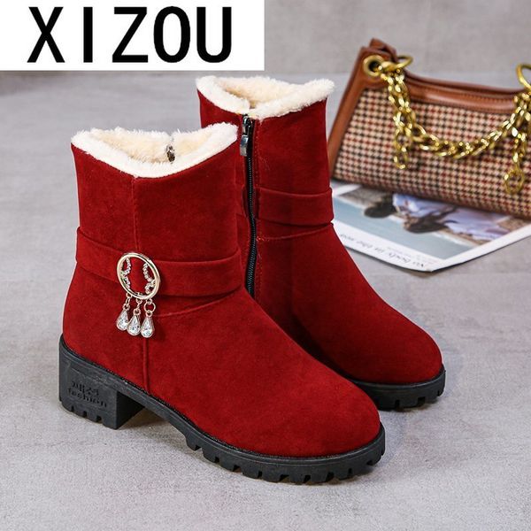 2020 new autumn winter women boots crystal ankle boots for women round toe suede warm woman shoes botas mujer, Black
2020 new autumn winter women boots crystal ankle boots for women round toe suede warm woman shoes botas mujer, Black