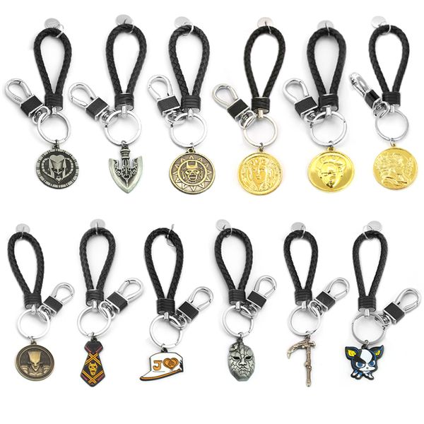 keychains wholesale 20pcs/lot jojos bizarre adventure keychain for car bag woven leather kujo jotaro killer queen giorno giovanna keyring, Silver
keychains wholesale 20pcs/lot jojos bizarre adventure keychain for car bag woven leather kujo jotaro killer queen giorno giovanna keyring, Silver