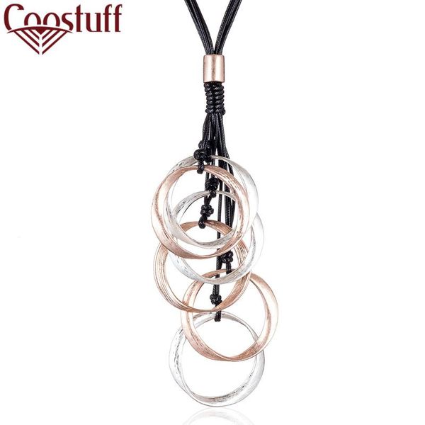 pendant necklaces vintage women's jewelry geometric circle long rope chains statement suspension female decoration accessories pendants, Silver
pendant necklaces vintage women's jewelry geometric circle long rope chains statement suspension female decoration accessories pendants, Silver