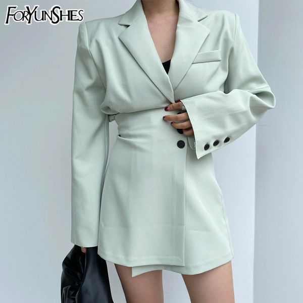 foryunshes 2 piece set women 2020 autumn korean style elegant casual notched collar blazer + high waist buttom mini skirt, White
foryunshes 2 piece set women 2020 autumn korean style elegant casual notched collar blazer + high waist buttom mini skirt, White