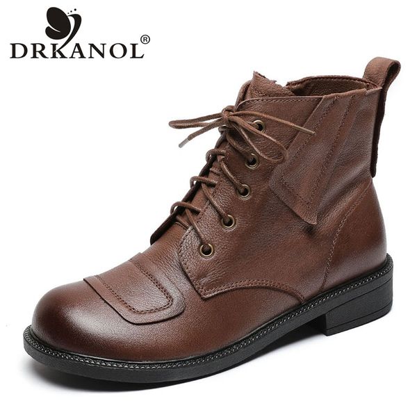 boots drkanol 2021 autumn handmade women ankle retro genuine leather soft bottom flat heel zipper casual h1955, Black
boots drkanol 2021 autumn handmade women ankle retro genuine leather soft bottom flat heel zipper casual h1955, Black