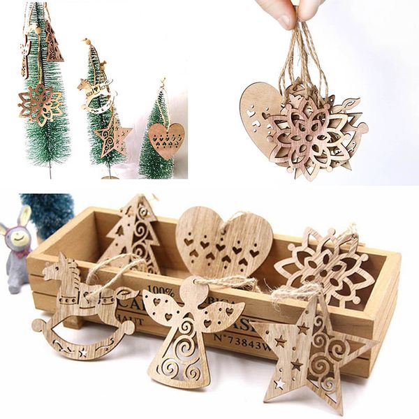 6pcs/set christmas pendant ornaments hollow nordic style snowflakes deer tree diy wood crafts home xmas tree decor kids gift
6pcs/set christmas pendant ornaments hollow nordic style snowflakes deer tree diy wood crafts home xmas tree decor kids gift