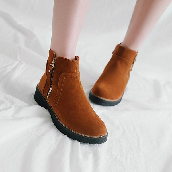 shoes zipper women's boots autumn booties woman 2020 low heel boots-women round toe elegant large size rubber ladies flat ankle, Black
shoes zipper women's boots autumn booties woman 2020 low heel boots-women round toe elegant large size rubber ladies flat ankle, Black