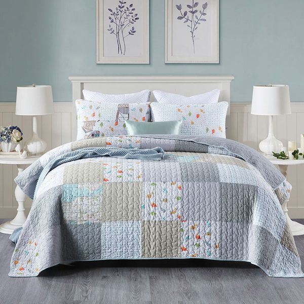 chausub bedspreads for bed quilt set 3pcs cotton quilts patchwork coverlet quilted bed cover king queen size summer blanket
chausub bedspreads for bed quilt set 3pcs cotton quilts patchwork coverlet quilted bed cover king queen size summer blanket