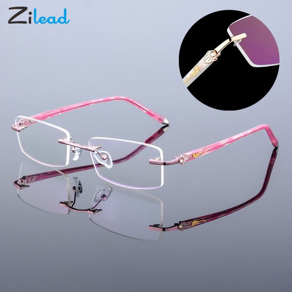 zilead ultralight alloy rimless glasses farsightedness frame diamond cut edge glasses frame fashion clear lens spectacles unisex, Black
zilead ultralight alloy rimless glasses farsightedness frame diamond cut edge glasses frame fashion clear lens spectacles unisex, Black
