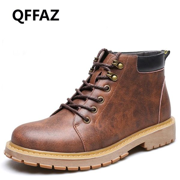 qffaz 2020 genuine leather autumn winter work shoes men boots fashion men shoes male brand ankle boots vintage lace up, Black
qffaz 2020 genuine leather autumn winter work shoes men boots fashion men shoes male brand ankle boots vintage lace up, Black
