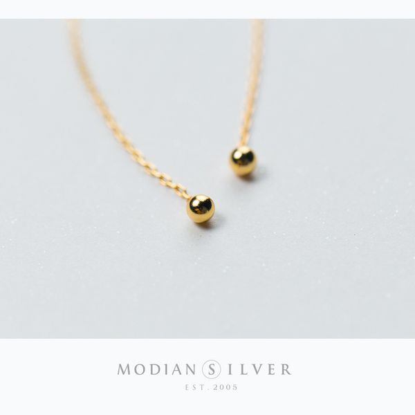 modian fashion gold color bead long tassel sweet drop earrings classic 925 sterling silver dangle earring for women jewelry, Golden;silver
modian fashion gold color bead long tassel sweet drop earrings classic 925 sterling silver dangle earring for women jewelry, Golden;silver