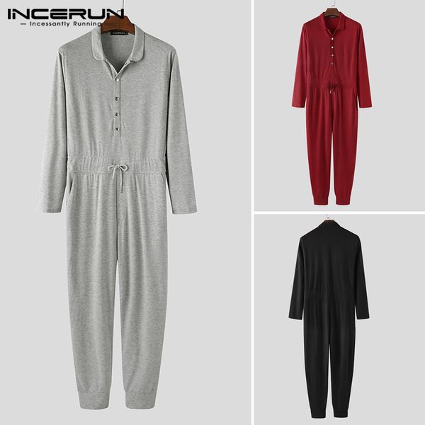 incerun men jumpsuit solid color lapel button fitness casual rompers long sleeve streetwear pants men's tracksuit overalls s-5xl, Black
incerun men jumpsuit solid color lapel button fitness casual rompers long sleeve streetwear pants men's tracksuit overalls s-5xl, Black