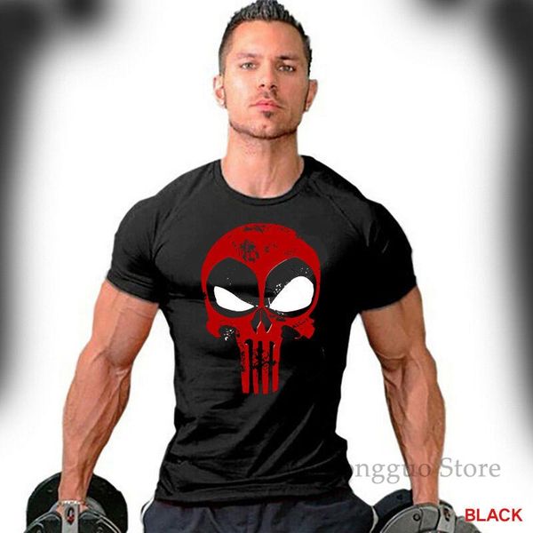 deadpool t-shirt distressed punisher skull crossover logo workout gym apparel 100% cotton men t shirt women tee
deadpool t-shirt distressed punisher skull crossover logo workout gym apparel 100% cotton men t shirt women tee