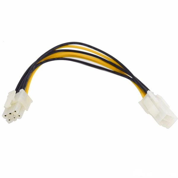 10pcs/lot 6 pin male to female pci express gpu power supply psu gpu extension cable